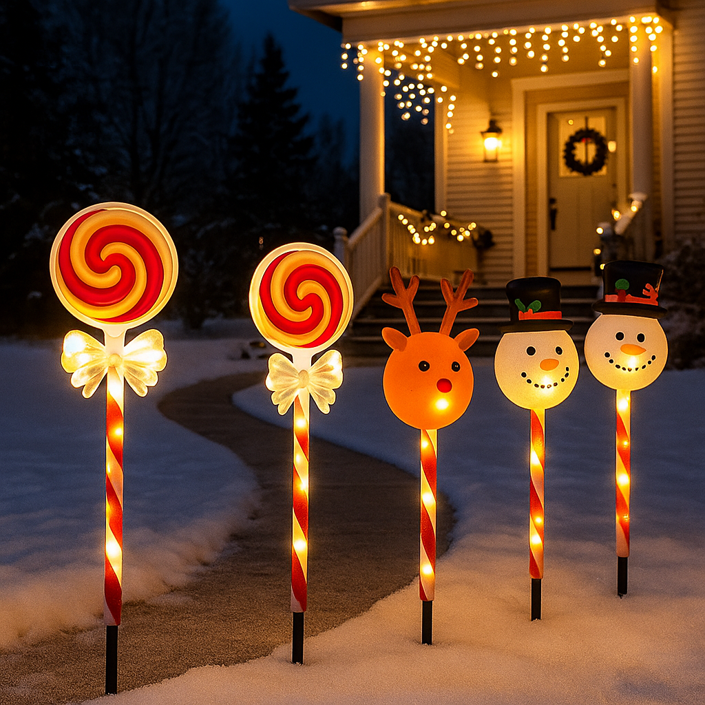 Solar Weihnachtsbeleuchtung Außen LED Licht Deko Gartenfigur