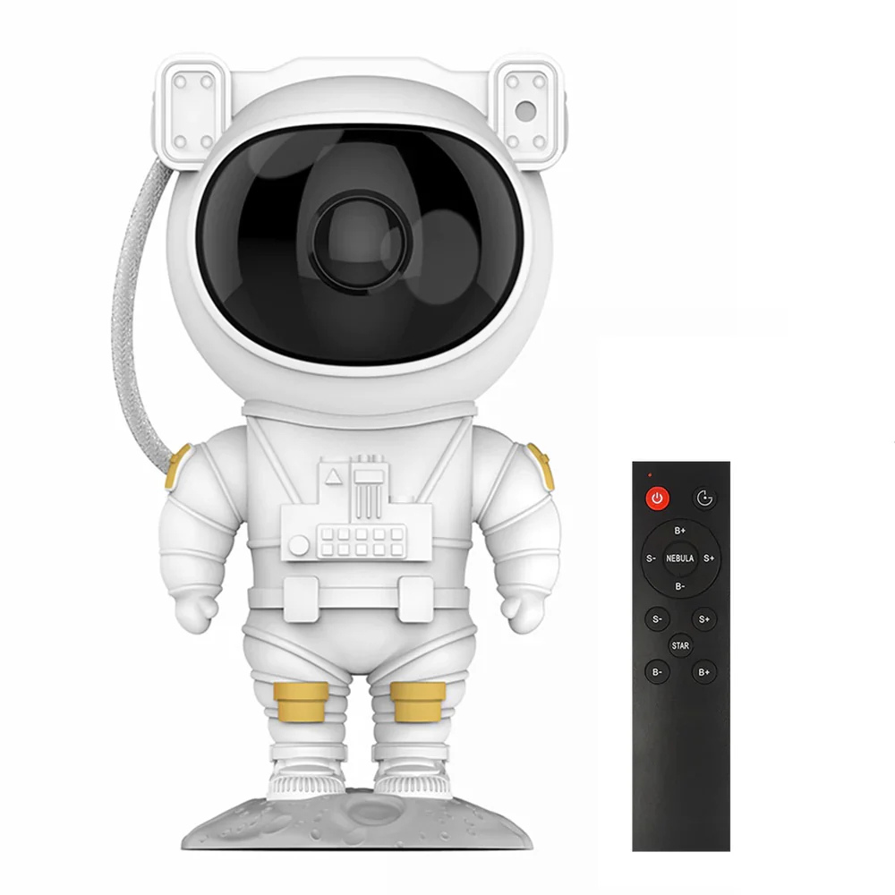 Starry Sky Projector Astronaut LED Night Light Remote Control
