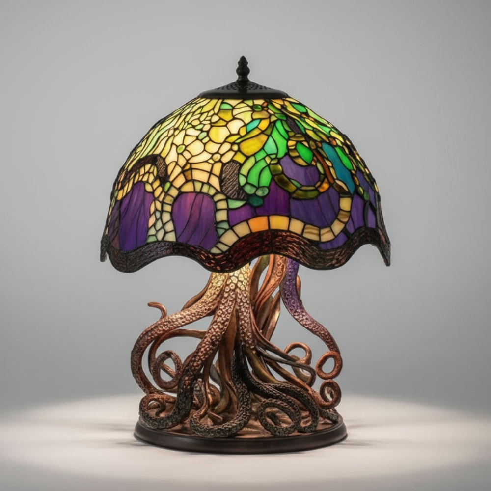 Table Lamp Mosaic Mushroom Decorative Indoor Lighting