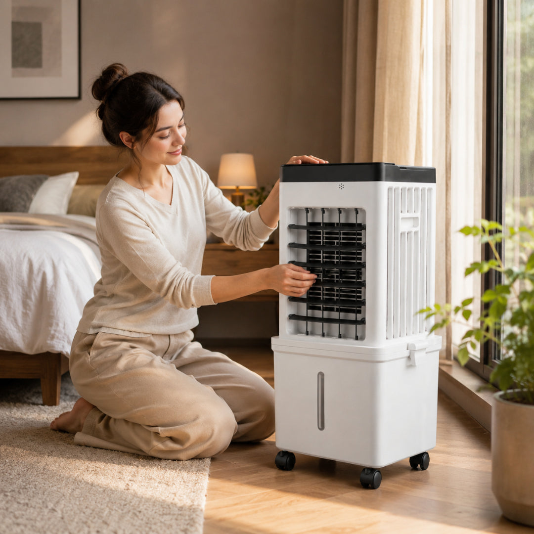 Portable Air Conditioner White Room Cooling Unit Remote Control