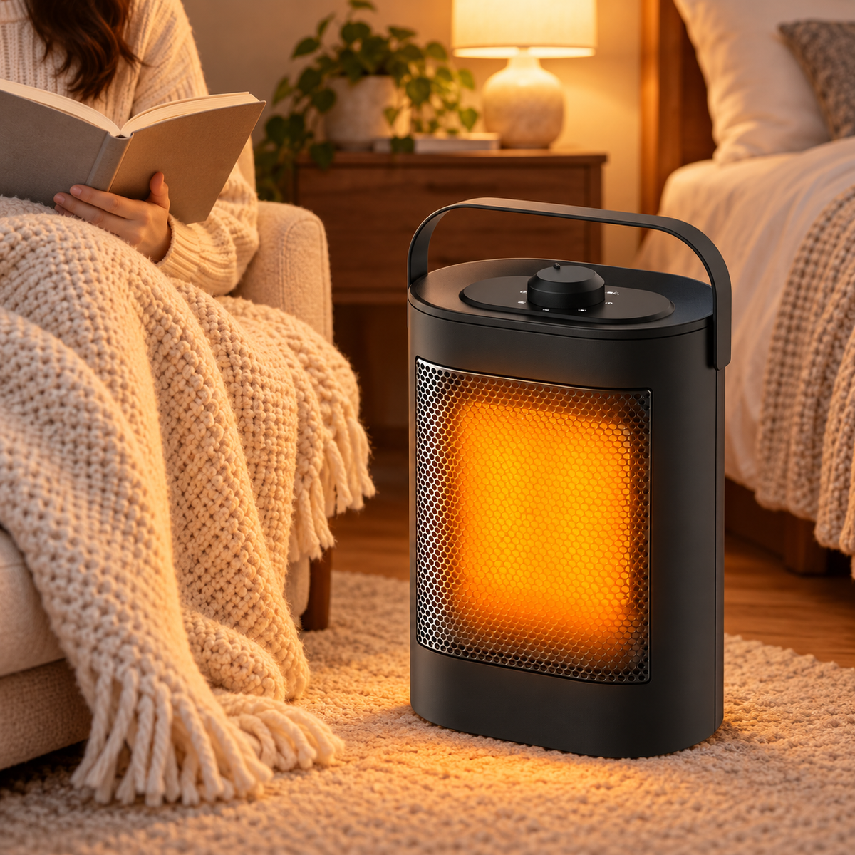 Tragbarer Heizlüfter Für Schlafzimmer Elektrischer Ptc Heizer