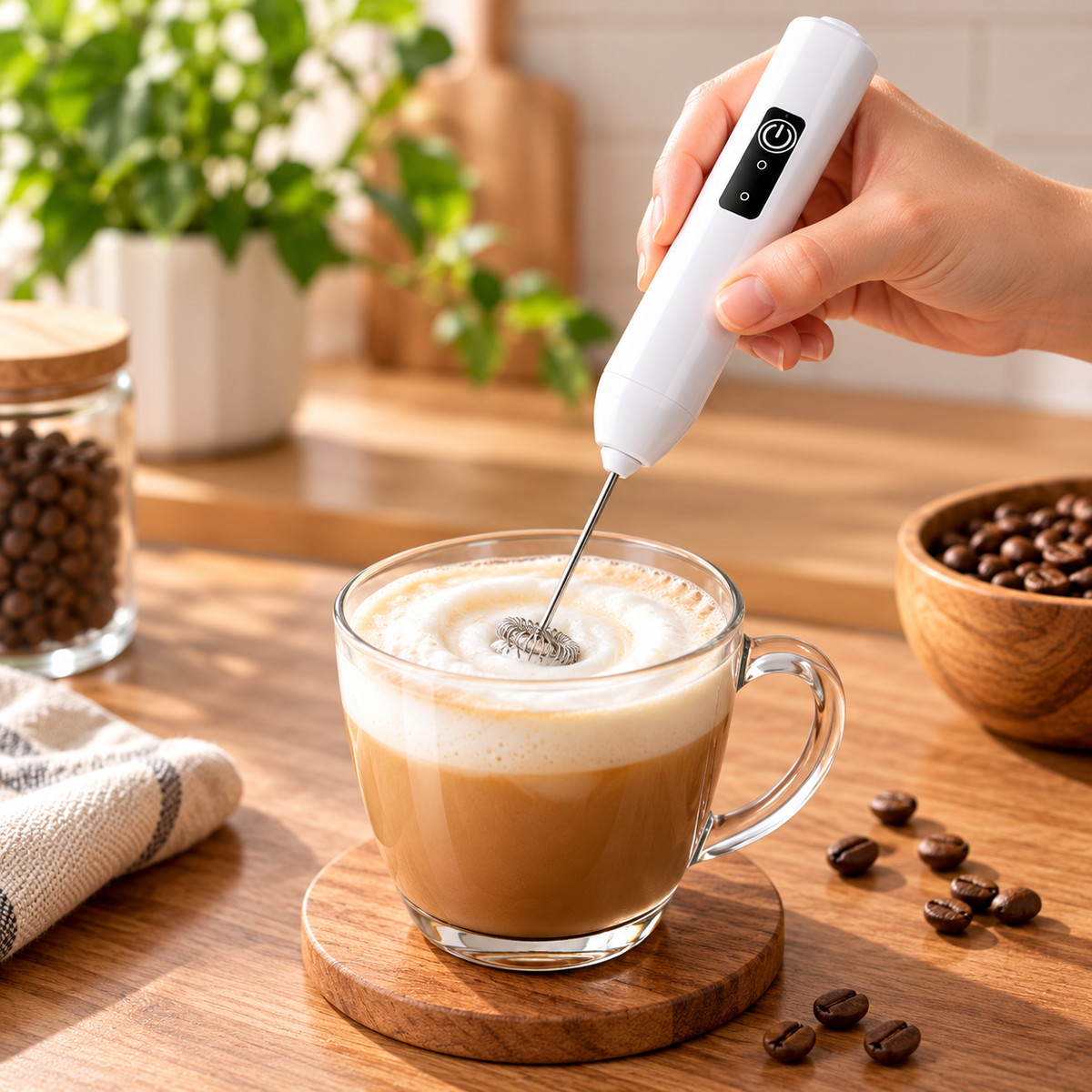 Tragbarer Milchaufschäumer Für Kaffee Elektrischer USB