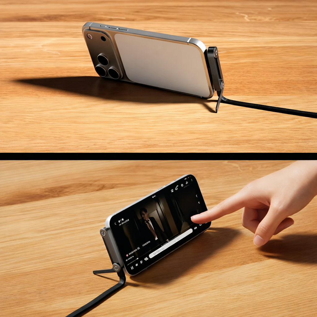 Cable de carga USB C Soporte plegable para móvil Carga rápida Cable de datos