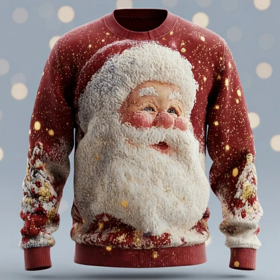 Unisex 3D Weihnachts Pullover Festlicher Strickpullover