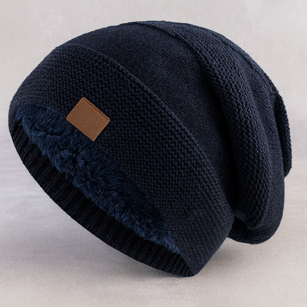 Unisex Winter Strick Mütze Beanie Warm Gefüttert