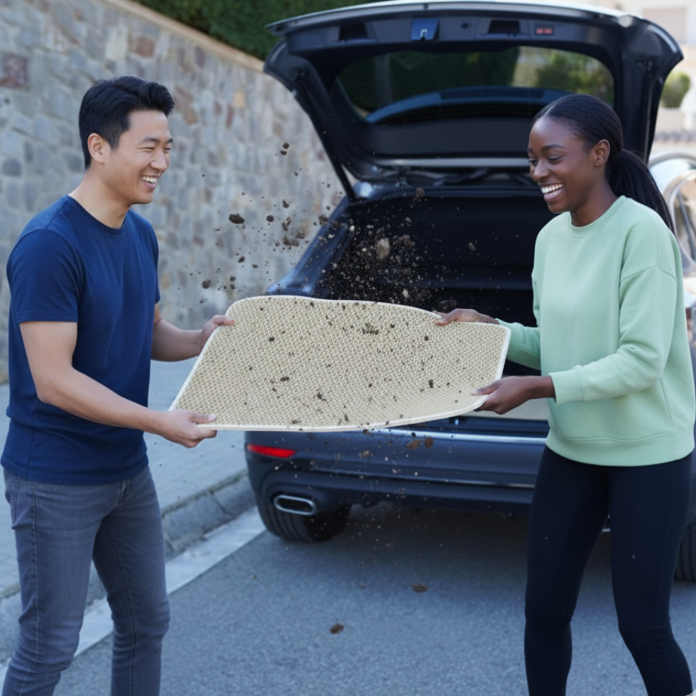 Wasserdichte Gummi Auto Fußmatten Rutschfest Leicht Pflegeleicht