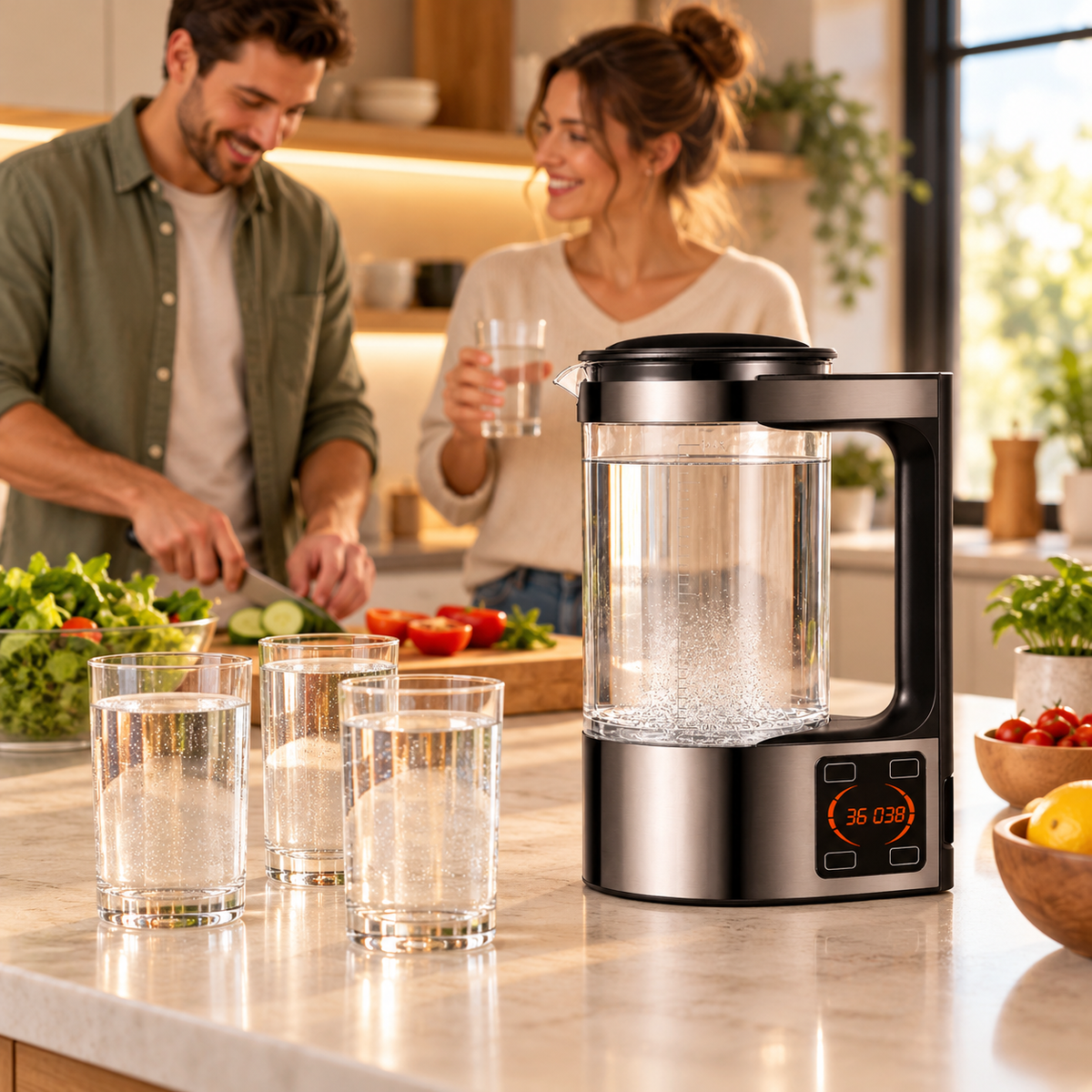 Wasserstoff Wasserkrug Mit Heizfunktion Heizkrug Zuhause