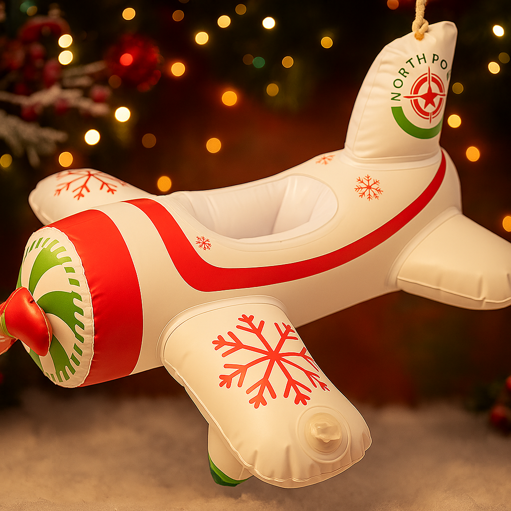 Christmas decoration inflatable elf kit 24 airplane gift figure