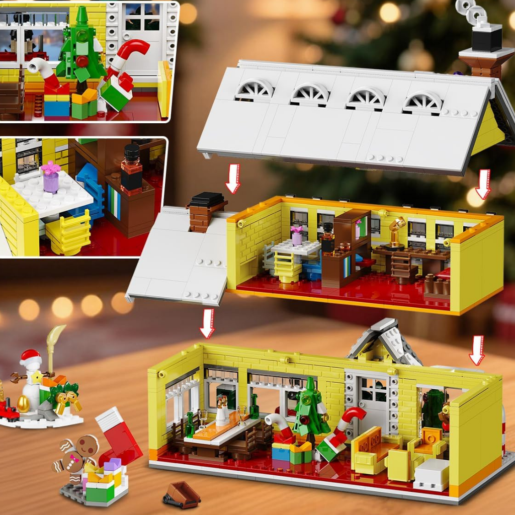 Christmas House Kit Light Winter Village Toy Gift