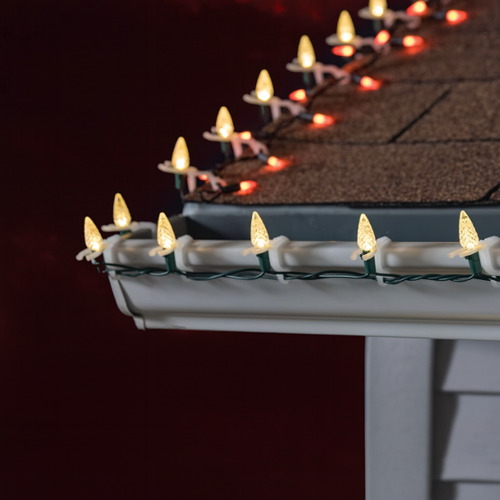 Weihnachtslicht Clips Outdoor Kunststoff Befestigung Set Hausdeko