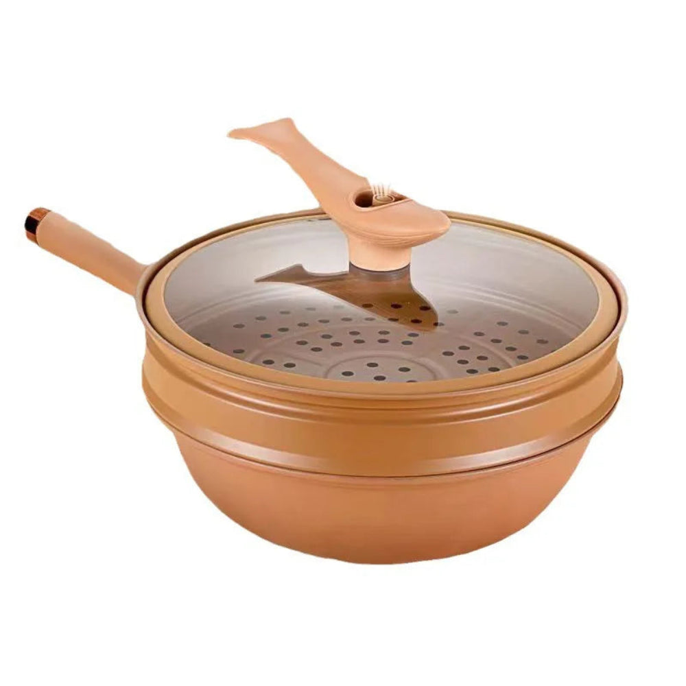 Wok Kochgeschirr Antihaft Schnellkochpfanne Gesundes Kochen