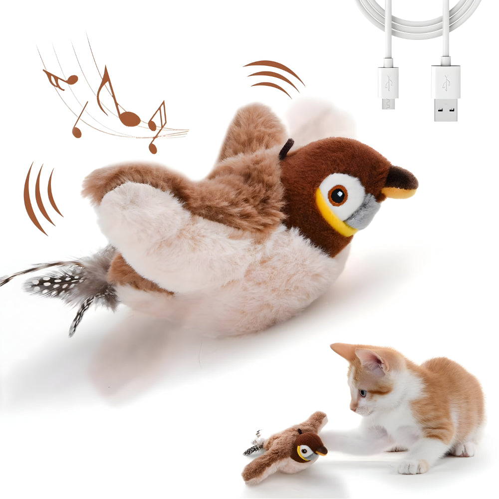 Cat Toy Bird with Sound and Movement