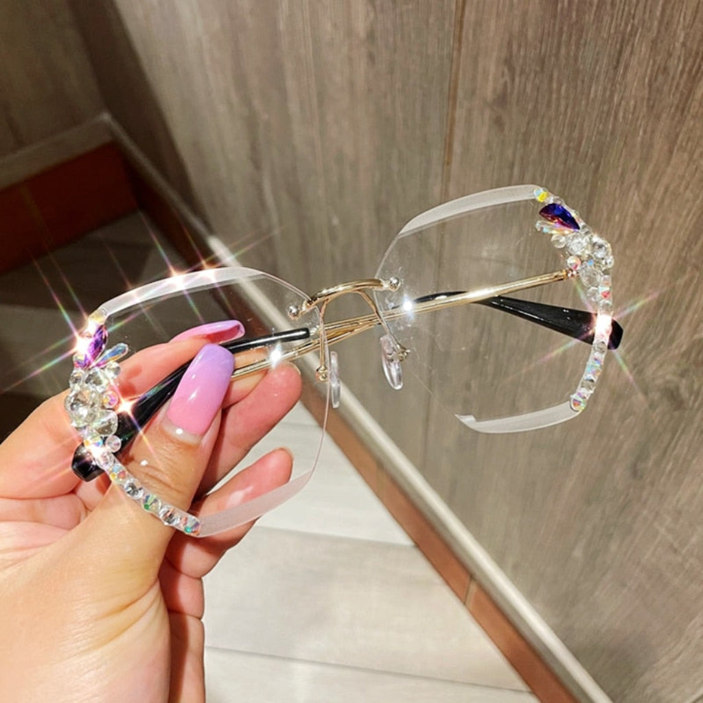 Occhiali Da Sole Donna Senza Montatura Protezione UV Moda