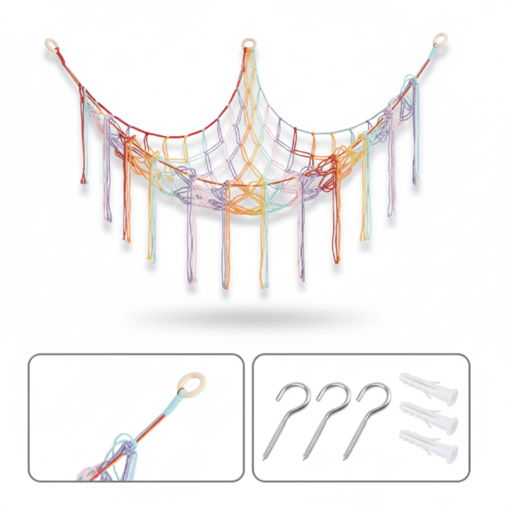 Storage Net Hammock Stuffed Animal Toy Net Kids Room