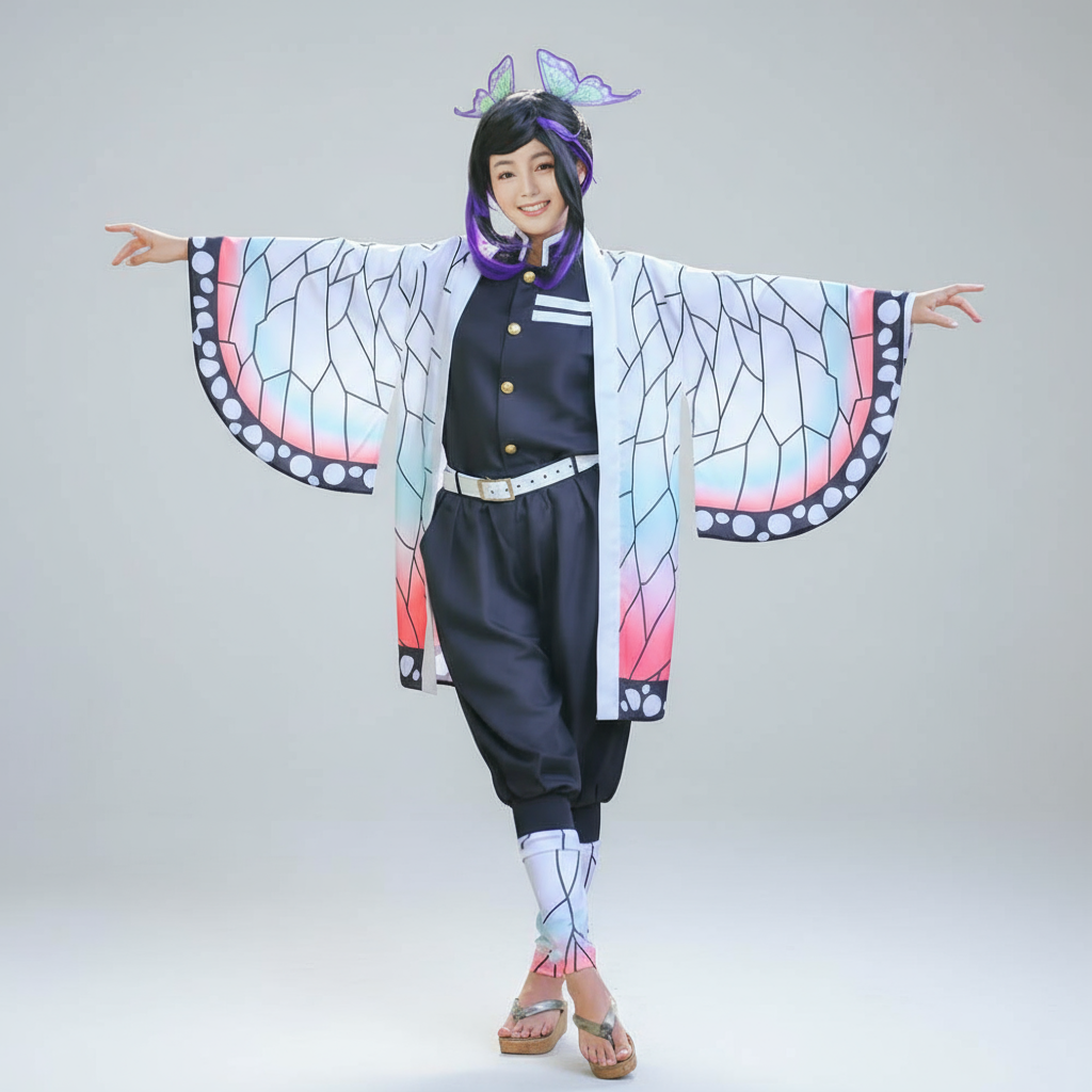 Set costume cosplay kimono in poliestere