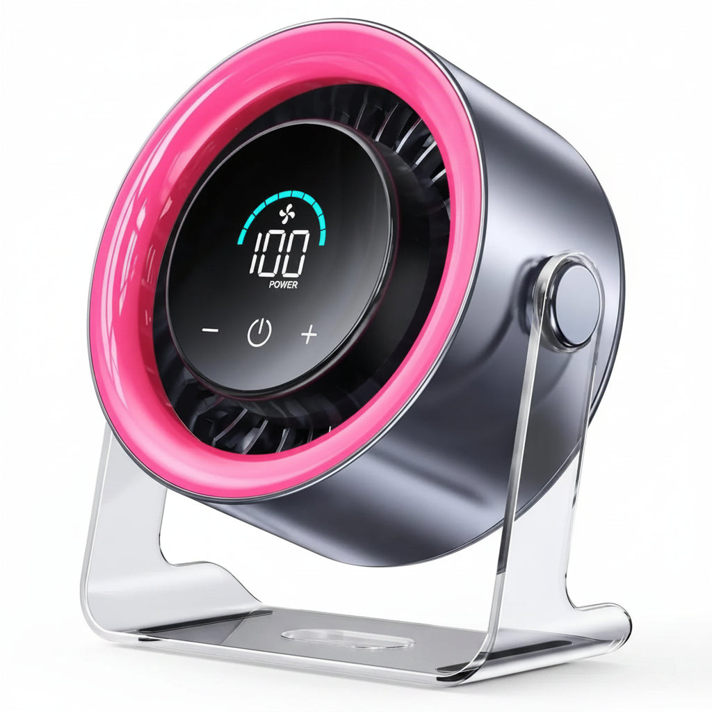 Ventilatore Tavolo USB Silenzioso Display LED