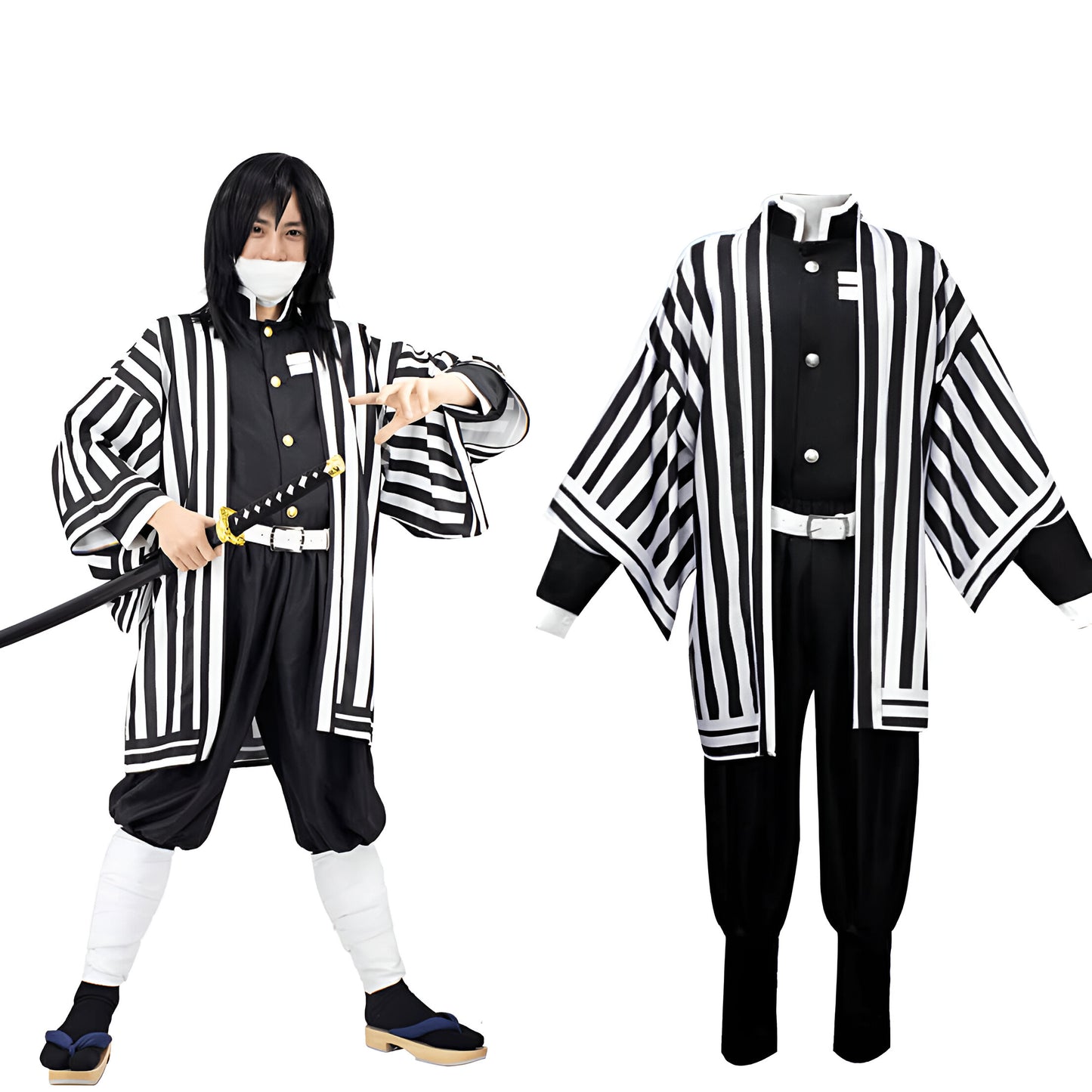 Disfraz cosplay de kimono para adultos Halloween