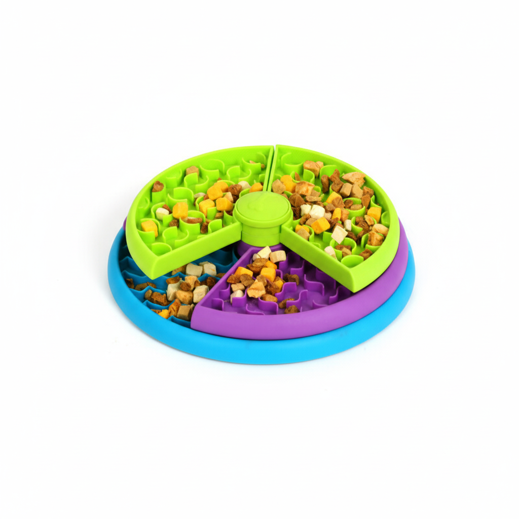 Dog Activity Feeding Station Bowl Set Non-Slip Dog Bowl