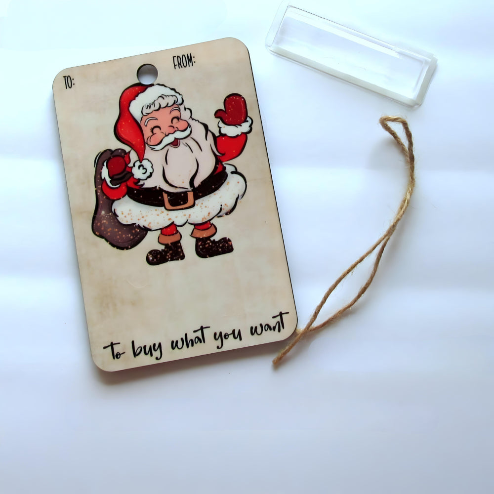 Weihnachtsdeko Holz Geldgeschenk Anhänger