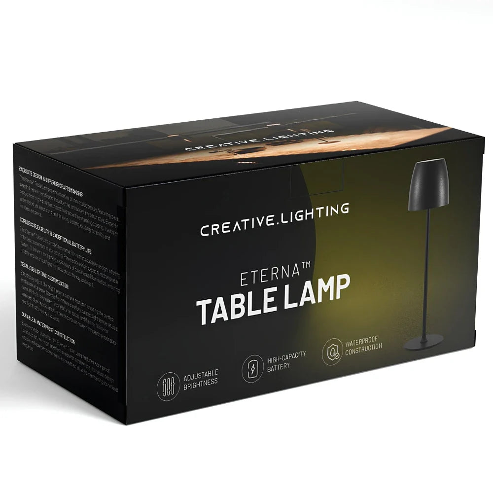 LED Metal Table Lamp Wireless Dimmable