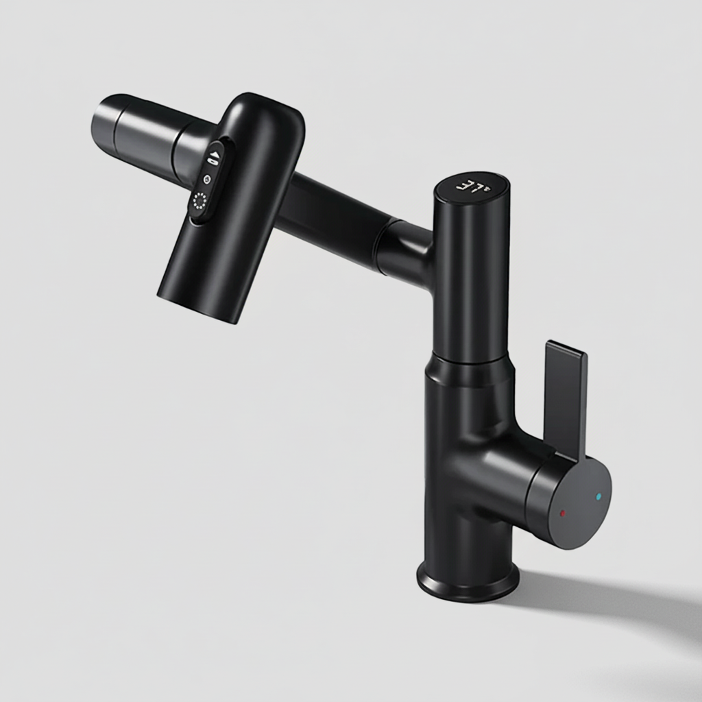 Faucet LED Light Kitchen Bathroom Color-Changing Tap