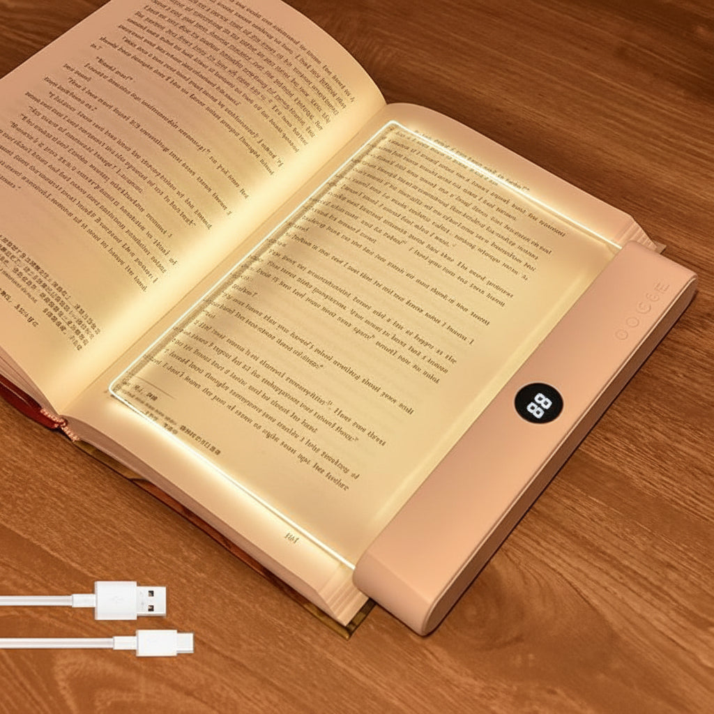 Flat LED Reading Light Reading Working