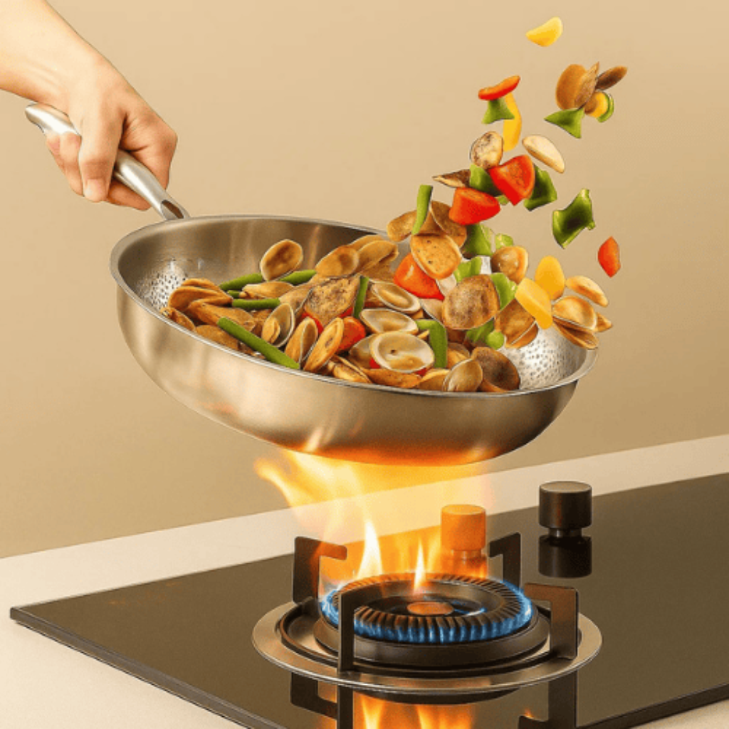 Frying Pan Nonstick Heat-Resistant Aluminum Pan Kitchen