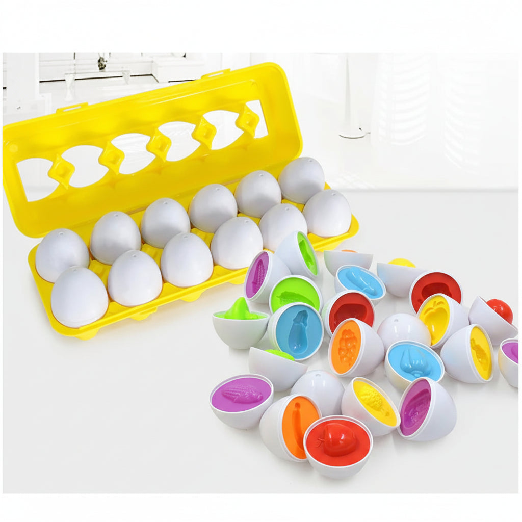 Childrens Toy Eggs Geometric Learning Game Sorting Game Shapes