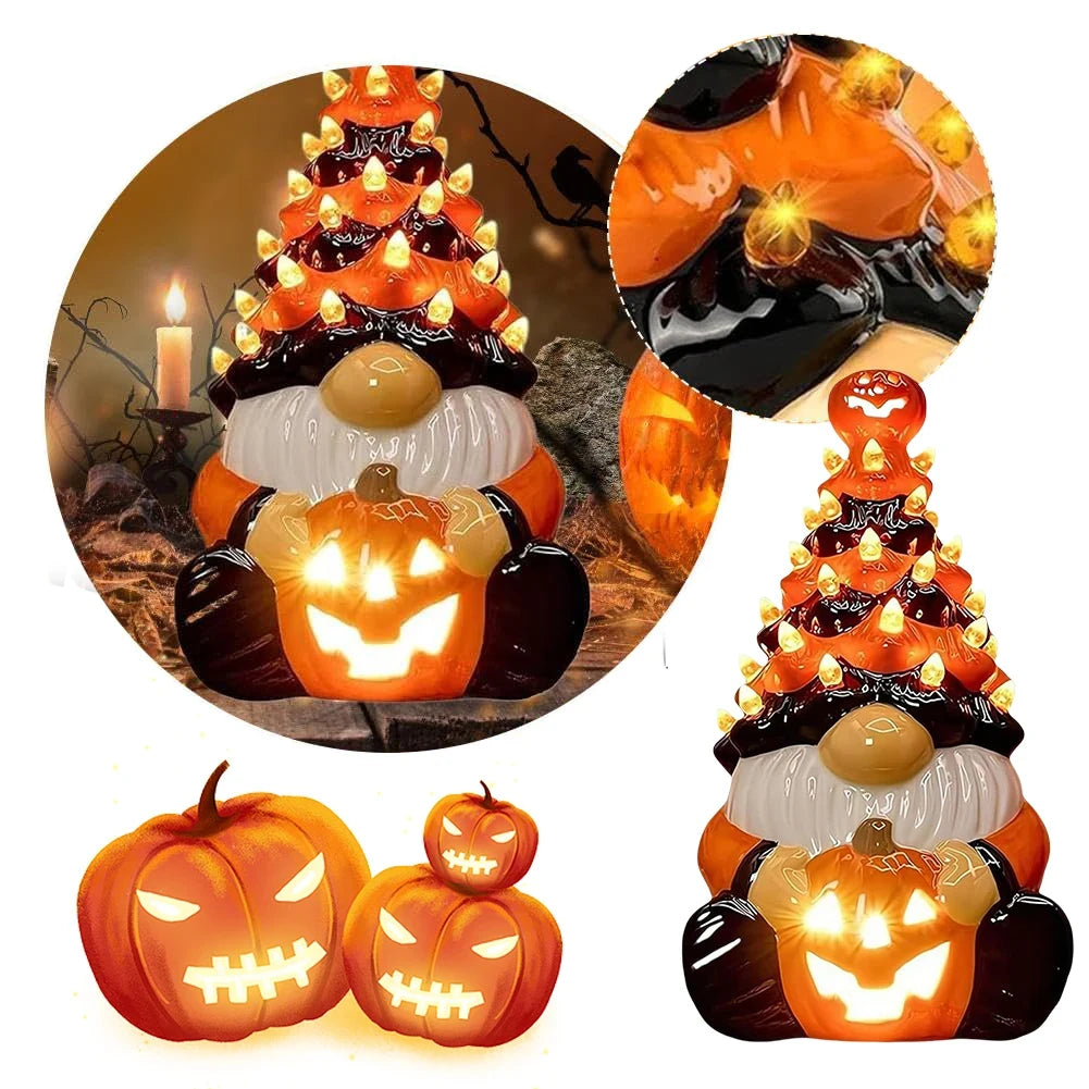 Halloween Dekoration Gartenzwerg Statue Leuchtendes Design - Image 6