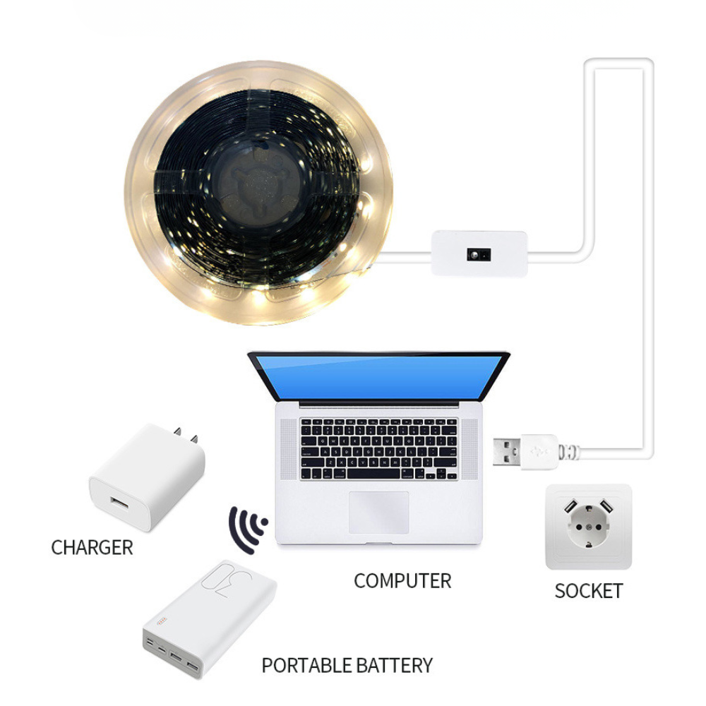 LED Streifenlicht mit Bewegungssensor Innen Außen
