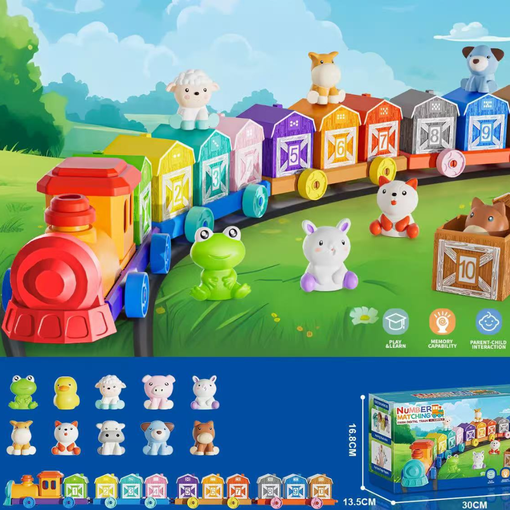 Montessori Lernspielzeug Silikon Bauernhof Tiere