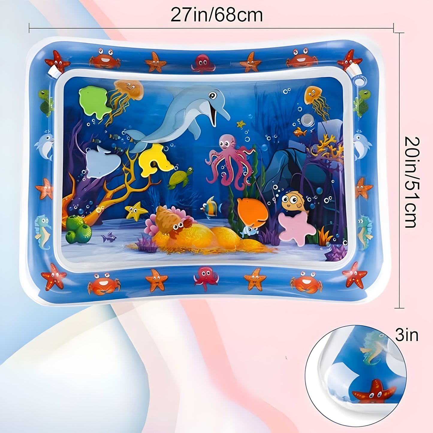 Baby Play Mat Water-Filled PVC Sensory