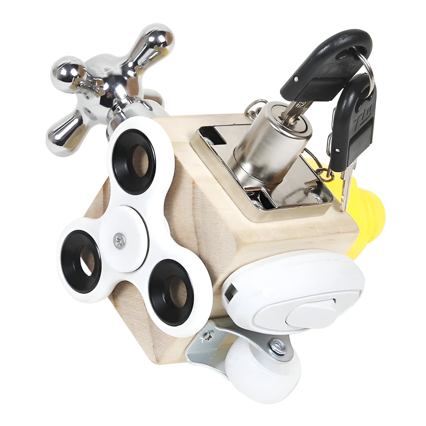 Wooden Motor Skills Cube Learning Toy for Children