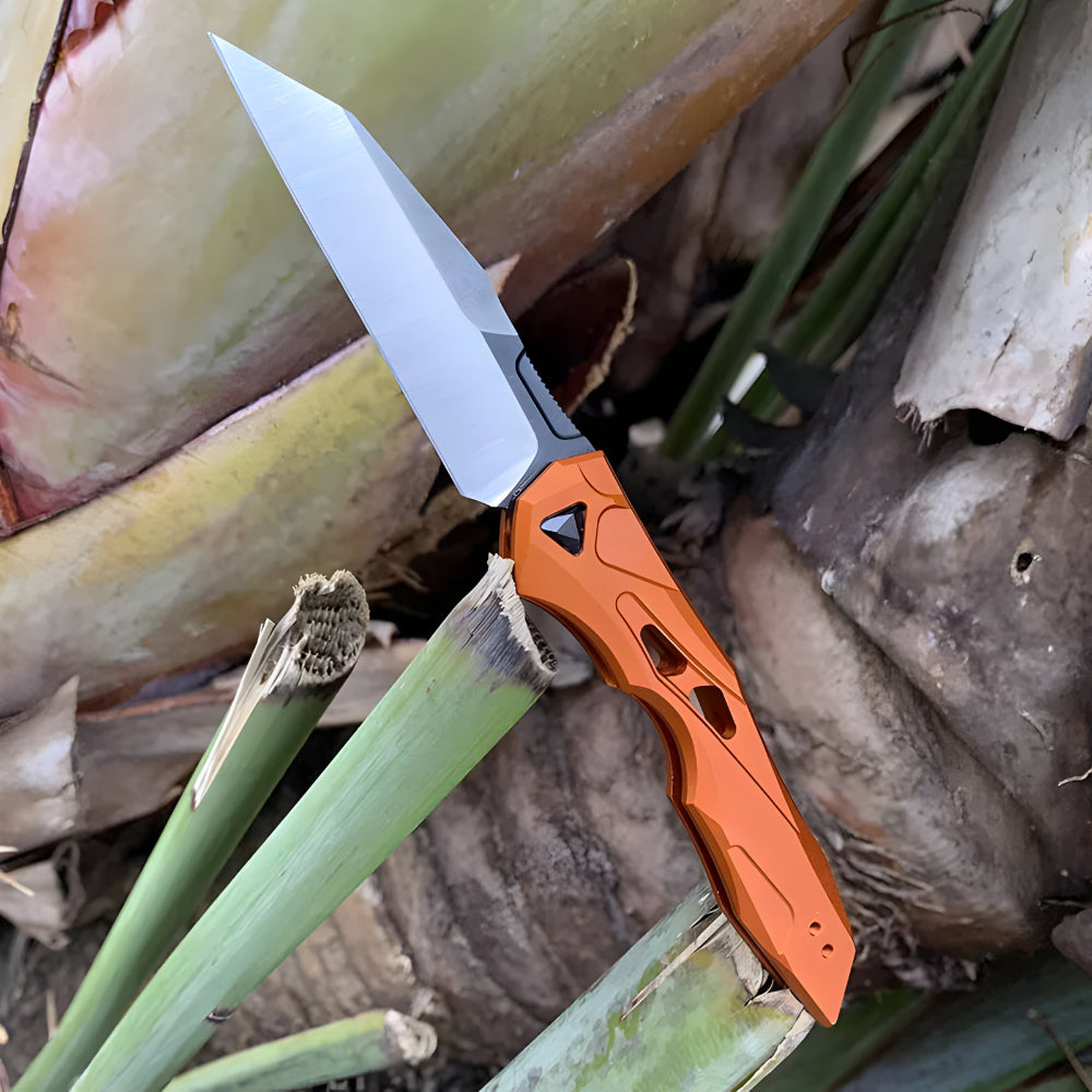 Black Aluminum Folding Knife Outdoor