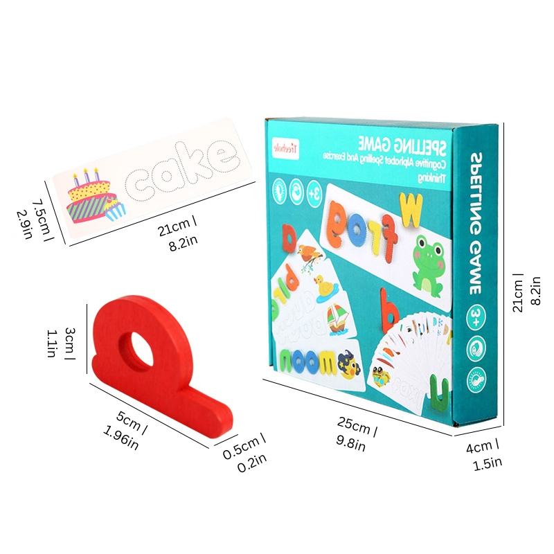 Educational Wooden Letter Learning Toy Set