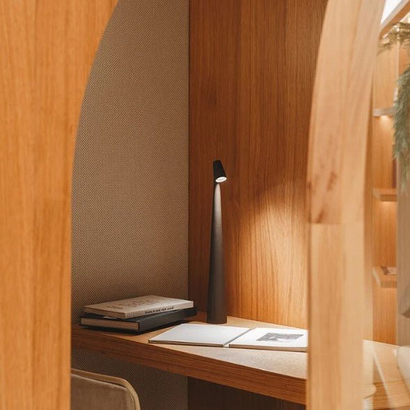 Aluminum Table Lamp Battery LED Modern Design