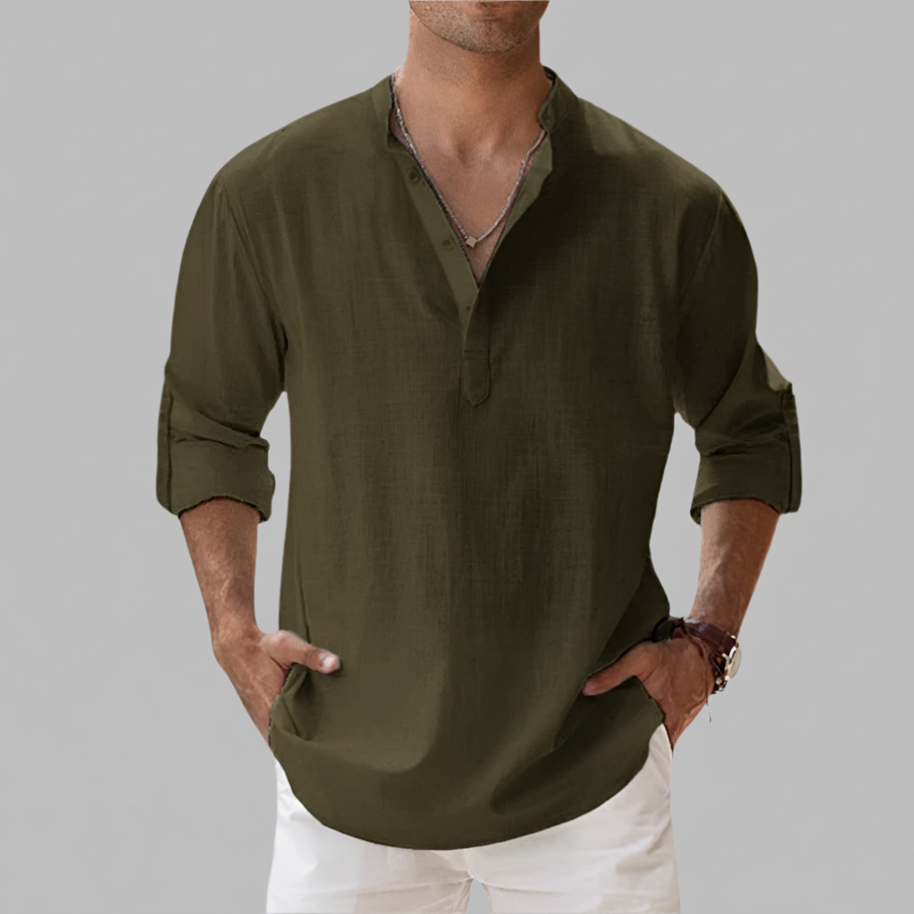 Chemise Homme Été Manches Courtes Style Décontracté