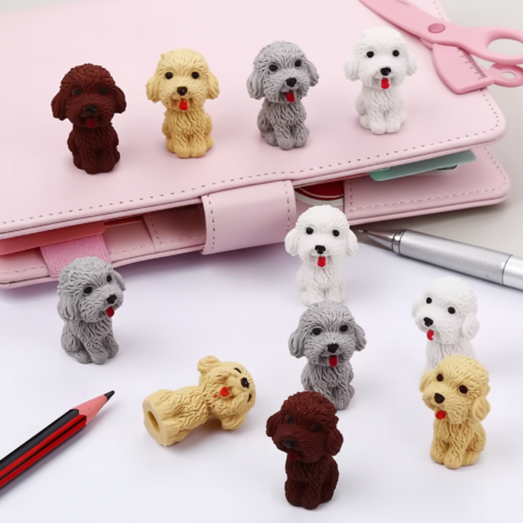 Gommes animaux enfants Set coloré Créatif fournitures scolaires