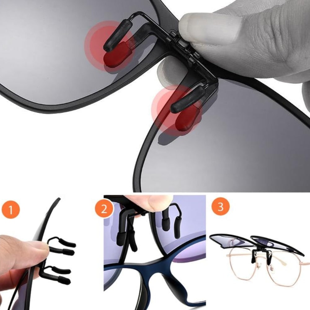 Polarisierte Sonnenbrille Uv-schutz Sonnenbrille Clip-on Sonnenbrille - Image 10