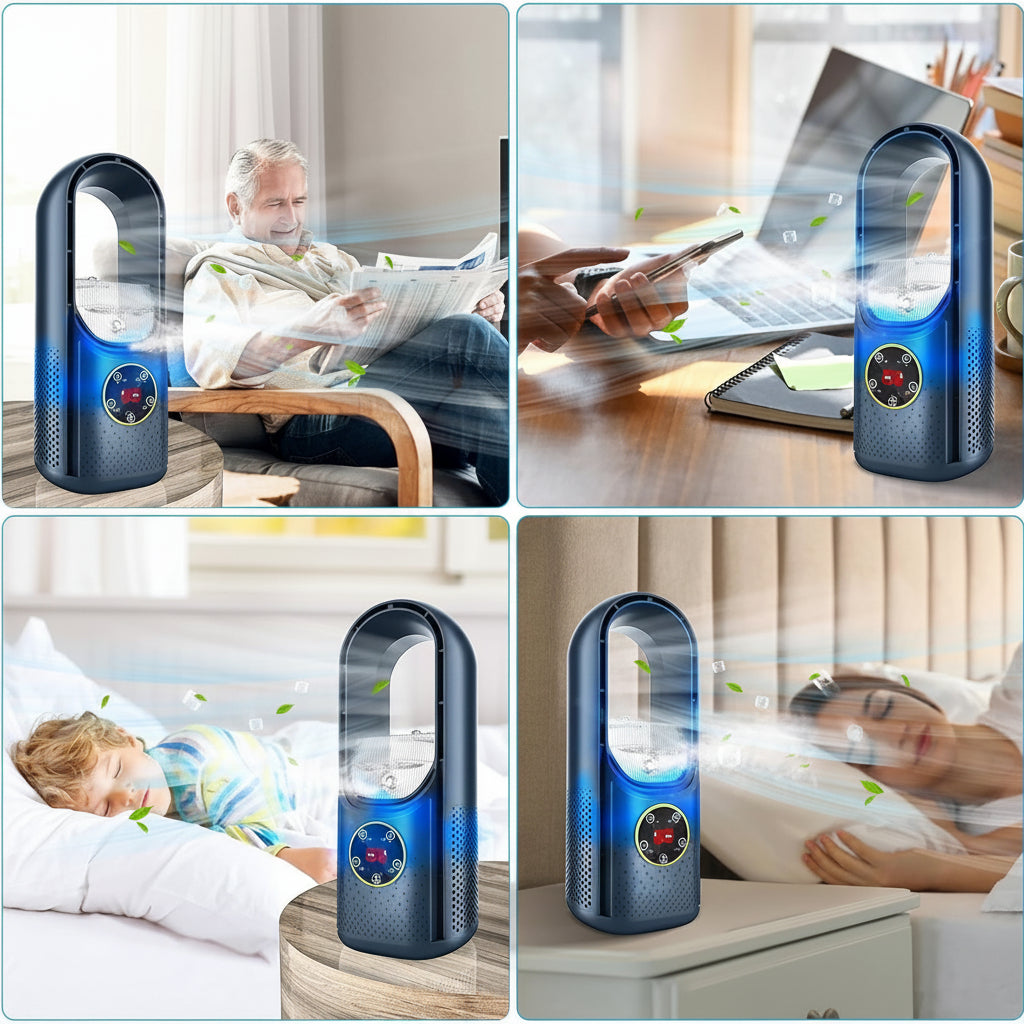 Ventilatore Portatile Senza Pale Raffreddatore Aria Casa