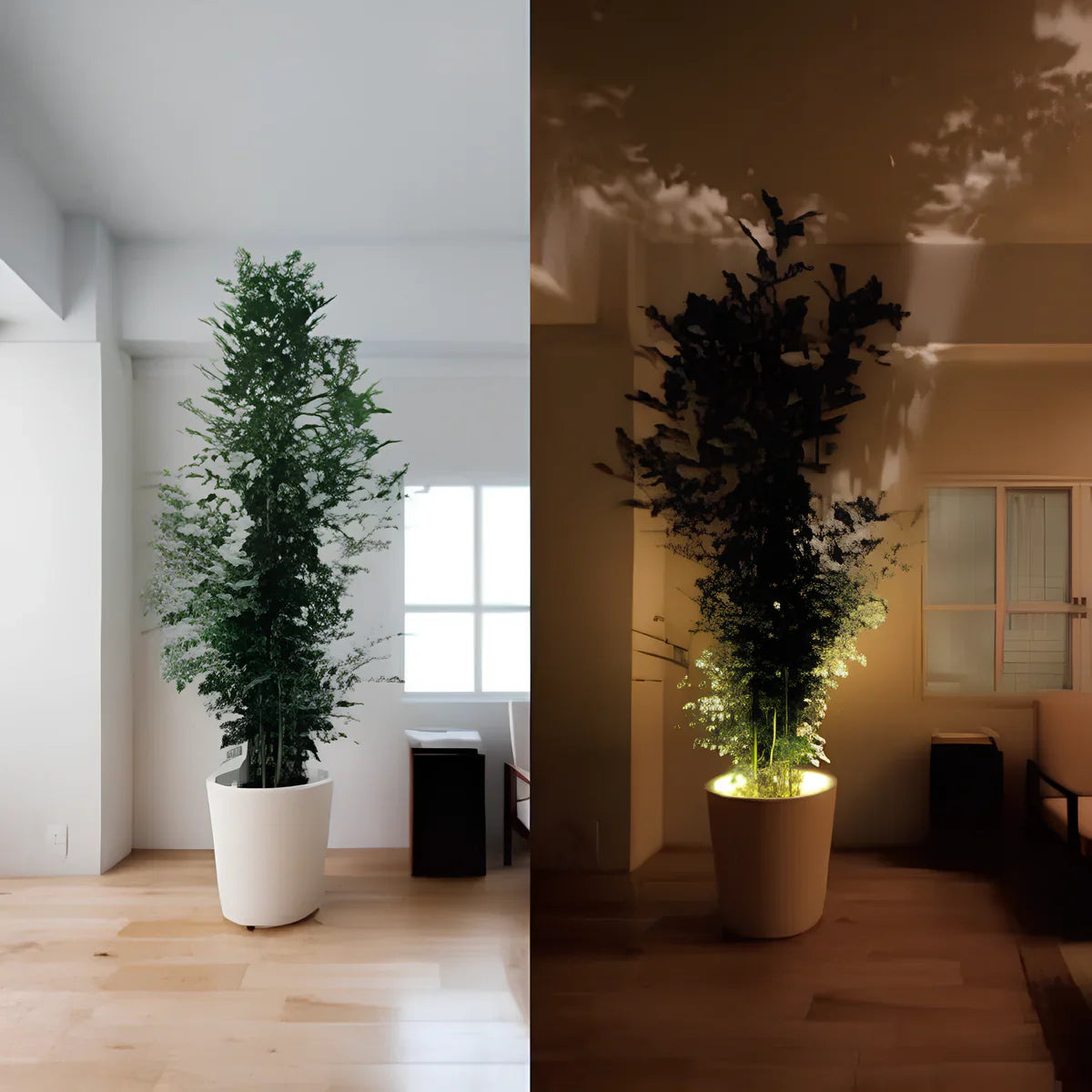 LED Wandleuchte mit Fernbedienung dimmbar