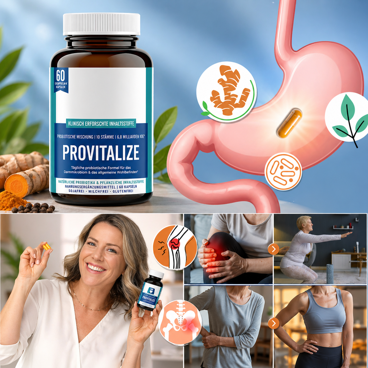 Probiotici Capsule Integratore Intestino Flora