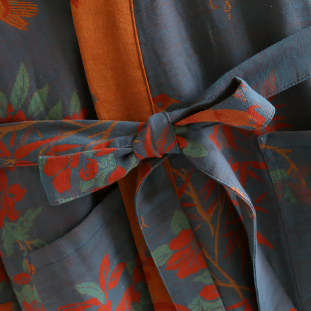 Breathable Cotton Waffle Bathrobe – Timeless Retro Charm & Everyday Comfort - Image 3