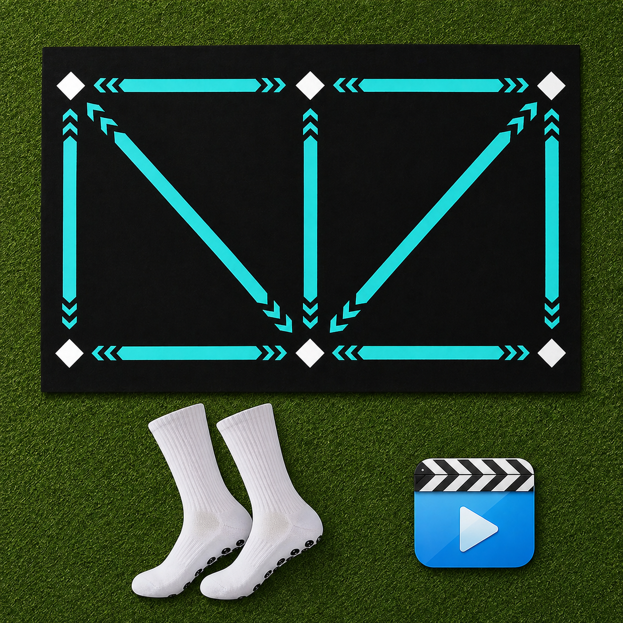 Soccer Training Mat World Cup Video Program Exercise