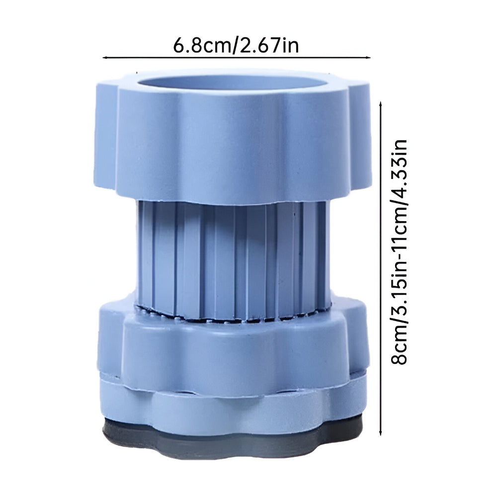 Washing machine base height-adjustable non-slip rubber set