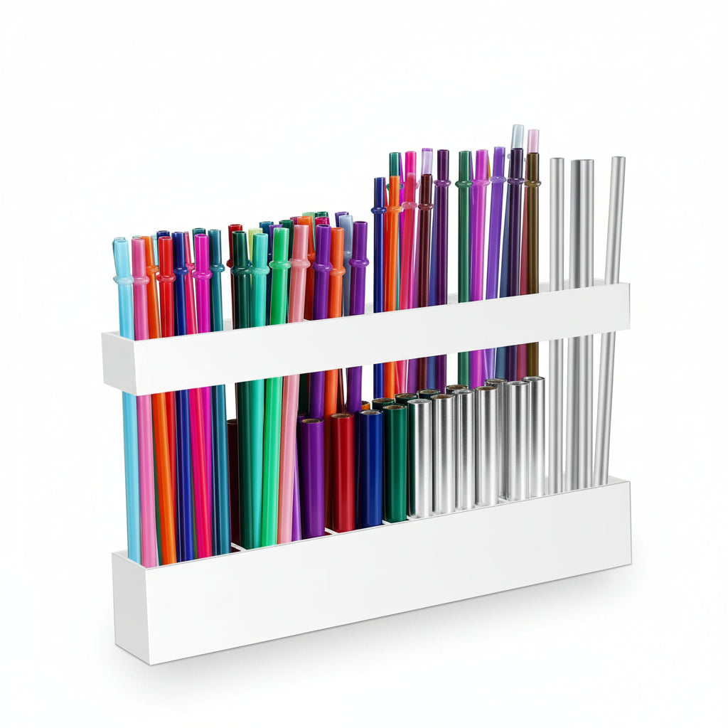 Straw Holder Acrylic Modern Storage Holder Straws