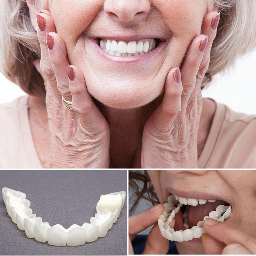 Zahnverblendung Ober Unterkiefer Veneers Set Zähne Weiß Lächeln