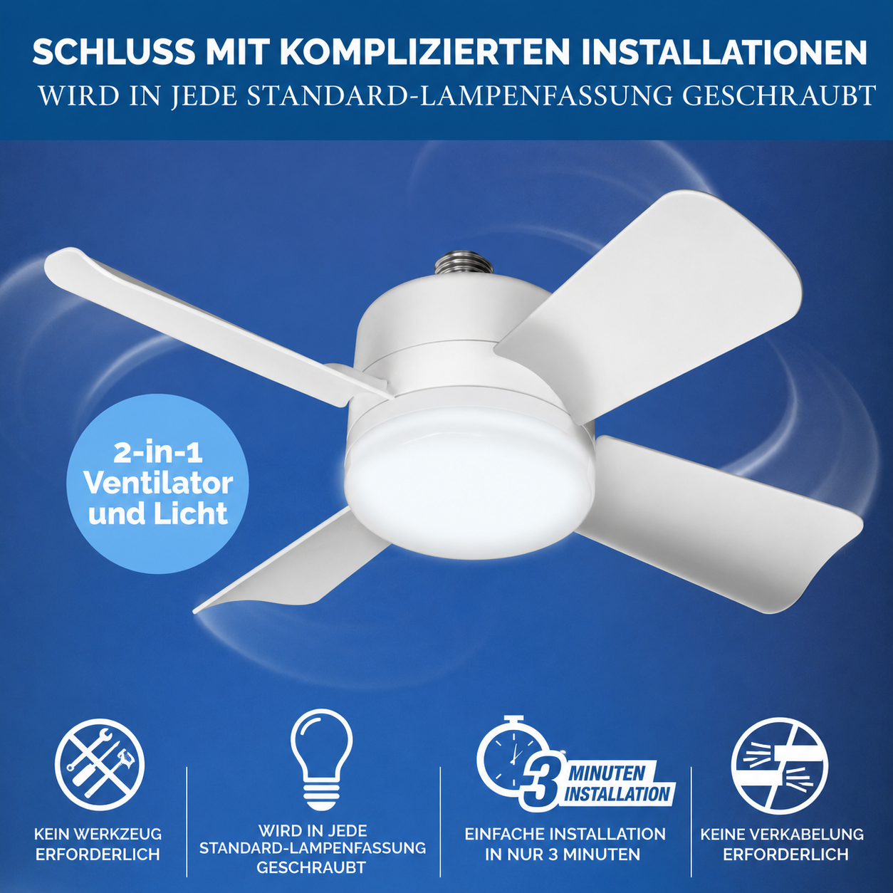 Ventilateur Plafond Télécommande Refroidissement Silencieux