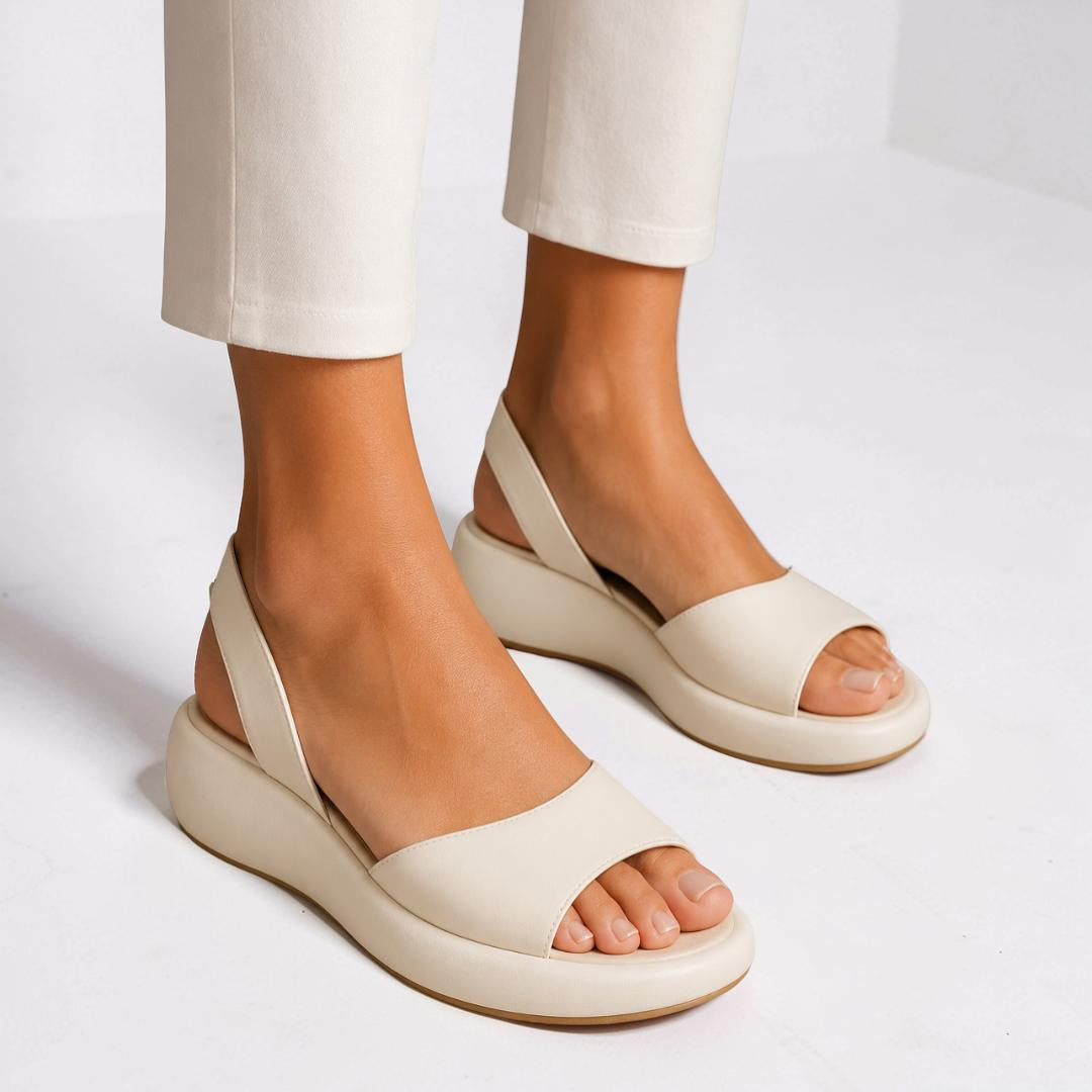 Sandali da donna con cinturino posteriore, scarpe estive aperte da tempo libero