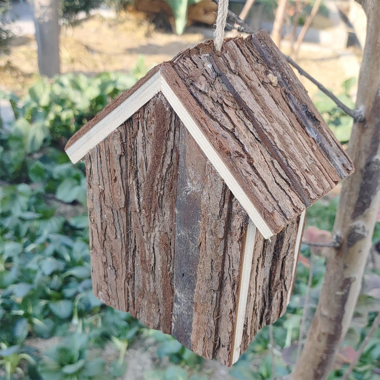 Vogelhaus Rustikales Holz Nistkasten Outdoor